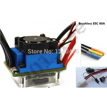 ESC 60A-SL BRUSHLESS 2-3S LIPO PARA AUTOMODELOS 1/10 ESC60ASL